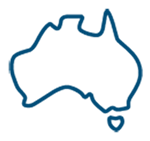 icon outline of Australia
