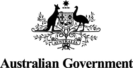 Australian Government logo with Kangaroo and Emu crest