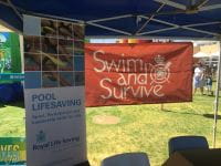 Royal Life Saving stand at Baysie Fest