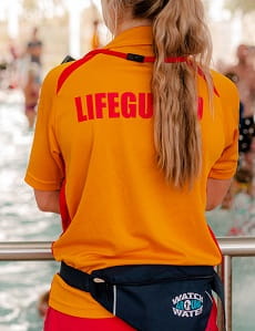 Pool lifeguard at Beatty Park Leisure Centre