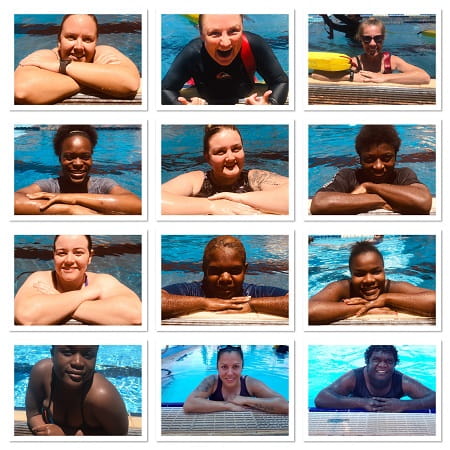 group of aquatic trainers