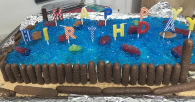 Jigalong Pool swimming pool birthday cake