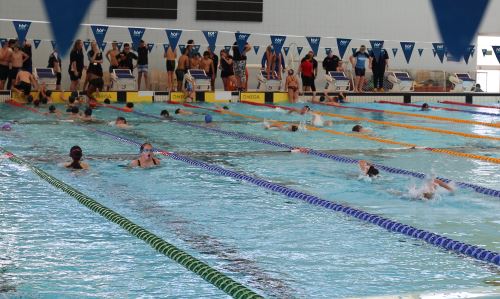 competitors taking part in a relay