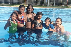 Kalumburu kids in the community pool