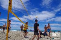 Leavers playing volleyball at Meelup Beach