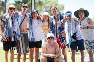A group of young people at Meelup Beach for Beachfest