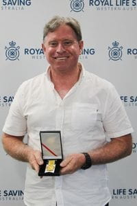 Chris Retallack with his award