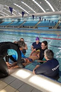 Aquatic Trainers at a PD session at the South West Sports Centre