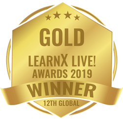 LearnX Live Gold Award logo