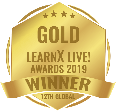 LearnX Live Gold Award logo