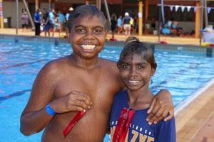 Two Aboriginal children at the Kimberley Spirit Carnival