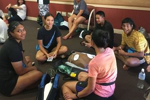 Pool lifeguard course participants in Hedland