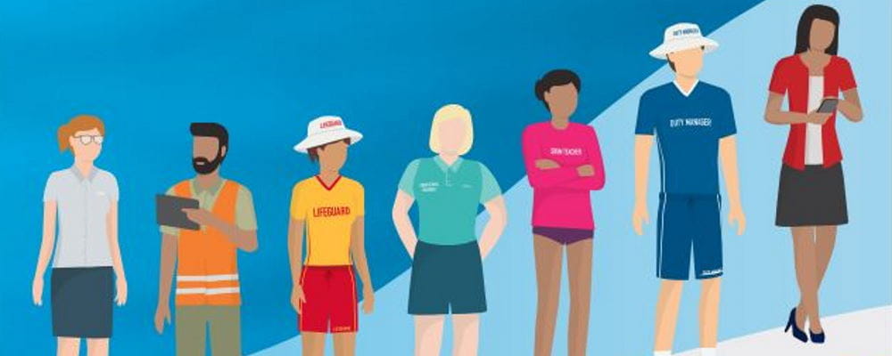 An animation of staff from the aquatic industry