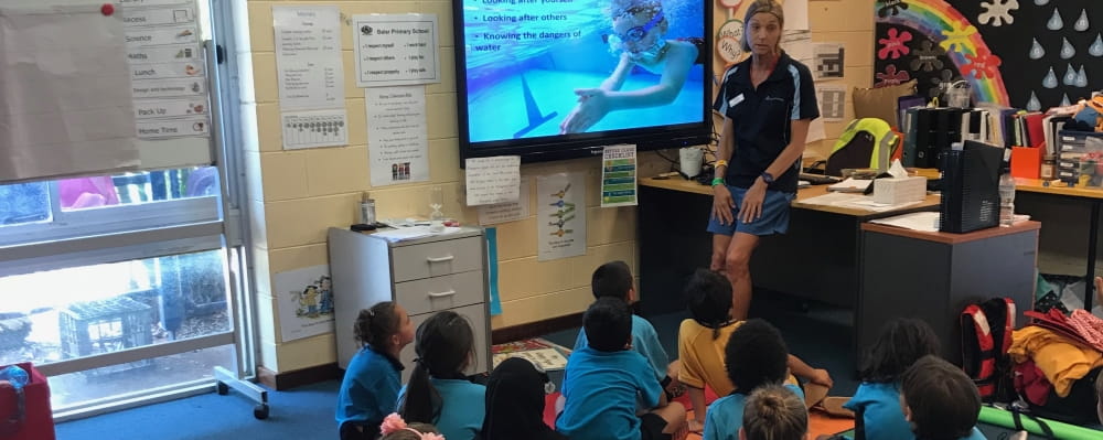 Baler Primary Kids learn of water safety from Pilbara Development Officer, Jacqui Forbes