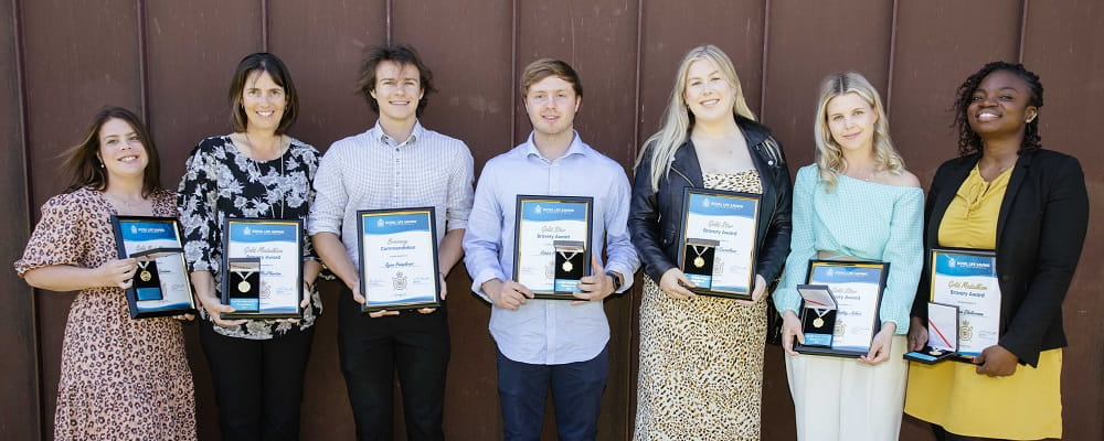 Bravery Award recipients from Craigie Leisure Centre