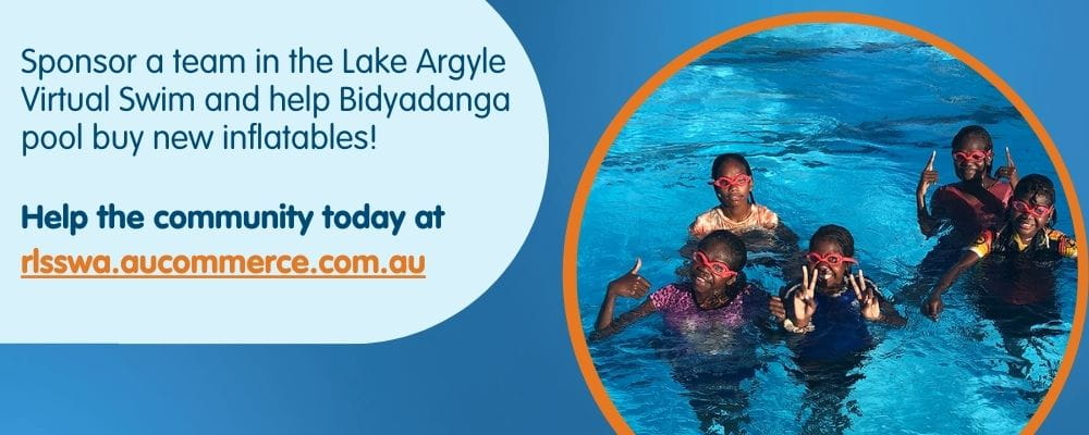 Five aboriginal children in swimming pool 