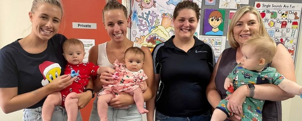 Geraldton mums and babies with Keep Watch Presenter Kylie Parker