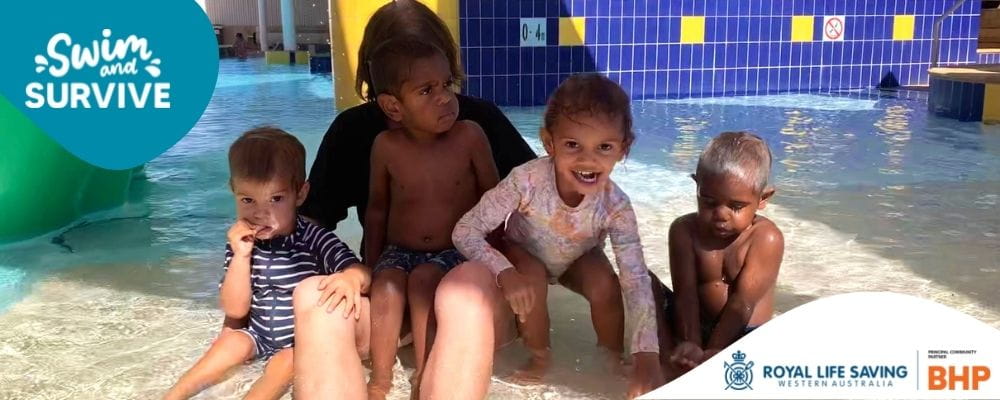 Leonora children at the Leonora Swimming Pool