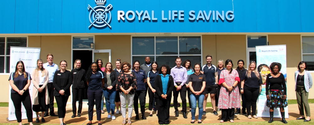Members of the Multicultural Steering Committee outside Royal Life Saving WA headquarters