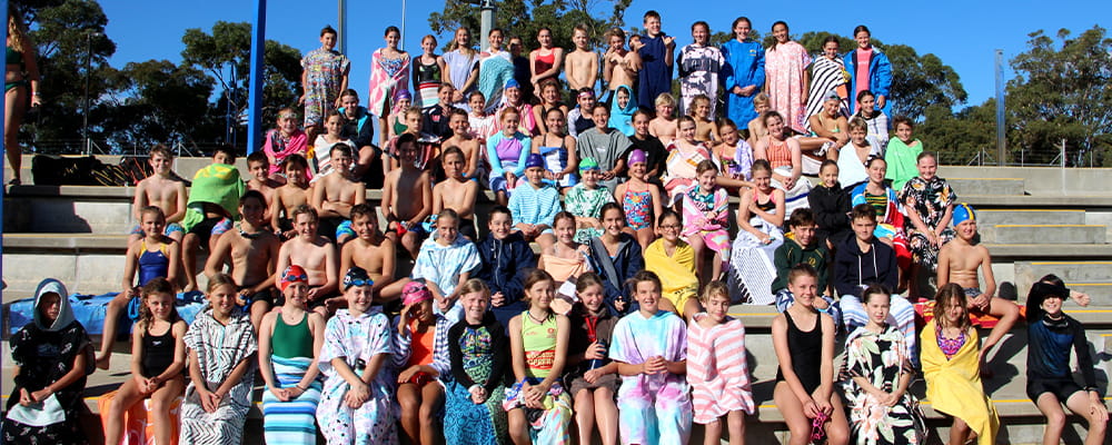 Participants at the pool lifesaving season opener gathered in the grandstand at HBF Stadium