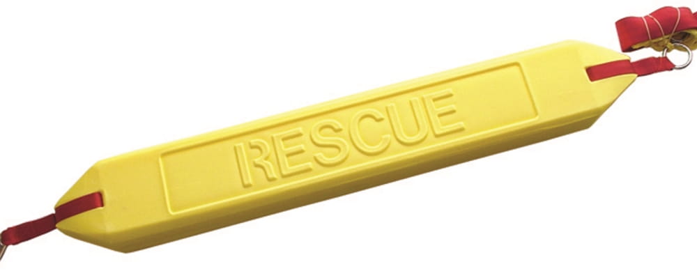 a yellow rescue tube as used by our lifeguards
