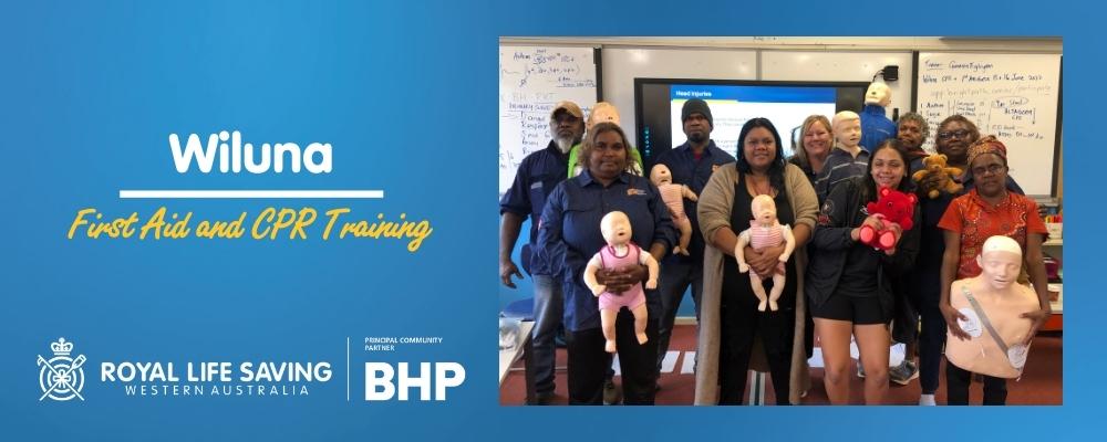 Wiluna residents attending a First Aid course