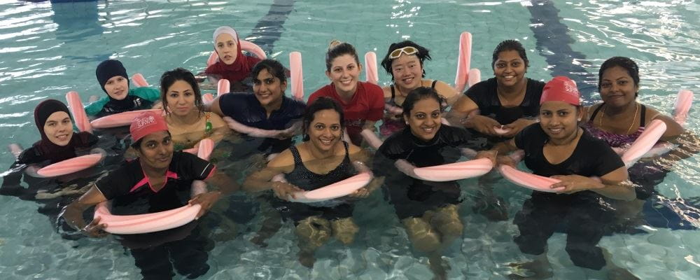 image of a group of women in the pool at Cannington Leisureplex 