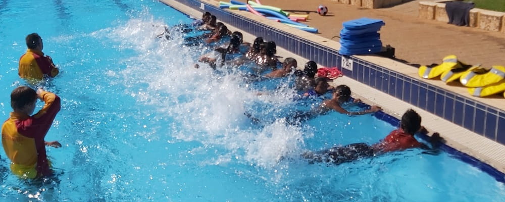 Wyndham children practise their swimming skills