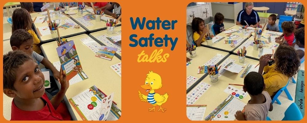 Yandeyarra Remote Community School students learning about water safety