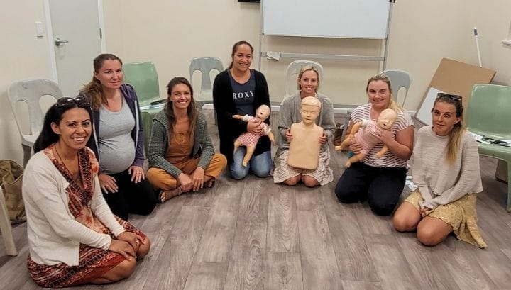 Exmouth parents and carers attending a Heart Beat Club course