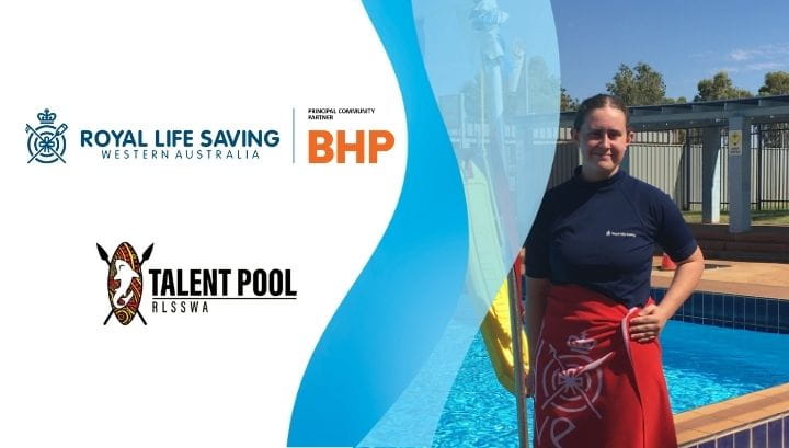 Talent Pool trainee Kate Sheehy by the pool in Port Hedland