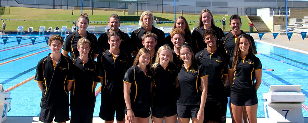 WA state team for the 2020 Australian Pool Lifesaving Championships