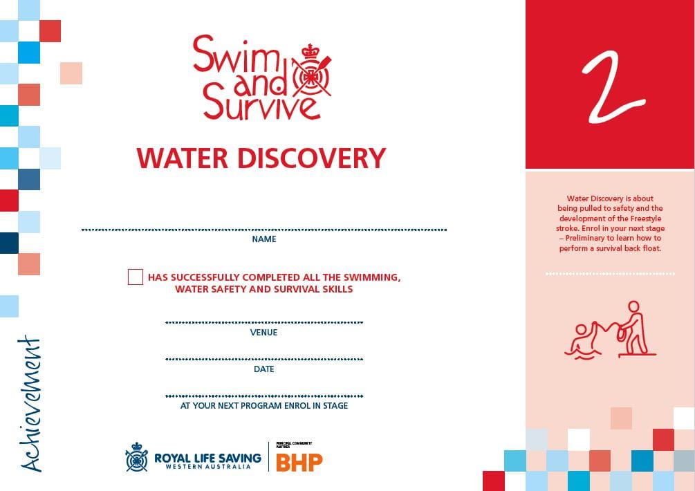 Stage 2 Water Discovery Certificate