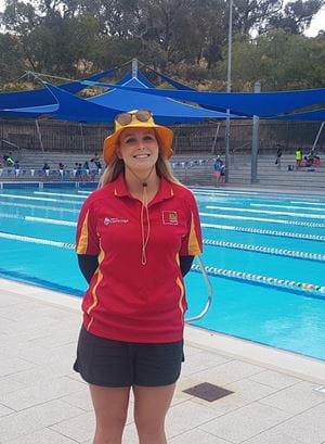 Pool Lifeguard Grace Barratt